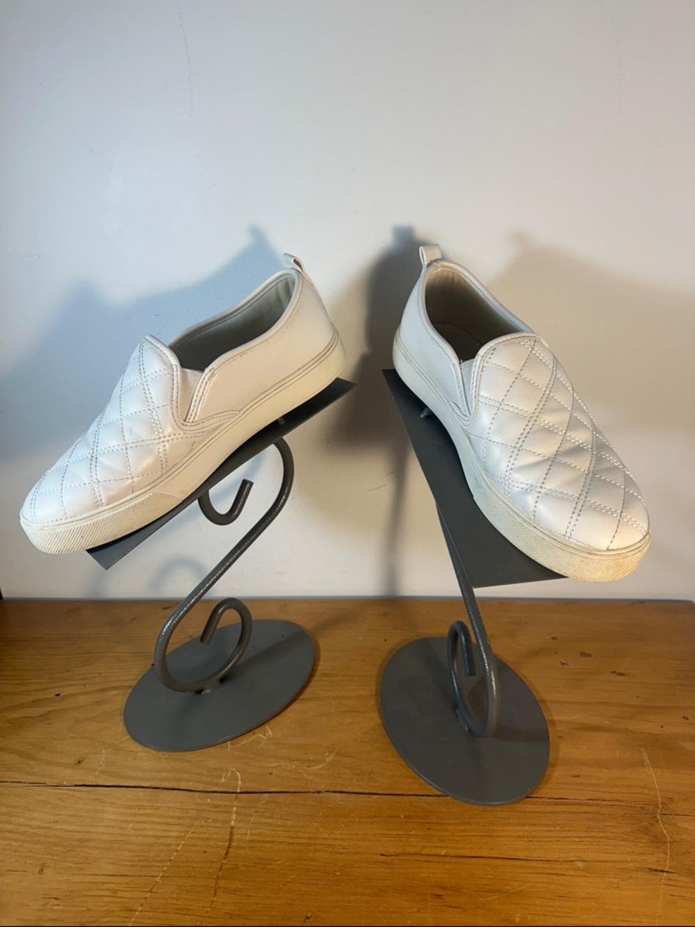 ALDO White Quilted Slip on Shoe